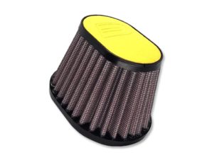 DNA Oval 38mm Inlet 87mm Length Leather Top Filter Oval Leather Top Various Colors (DNA Filters – OV-3800-L-Y Yellow)